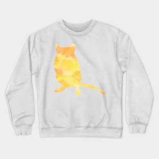 Yellow watercolour gerbil Crewneck Sweatshirt